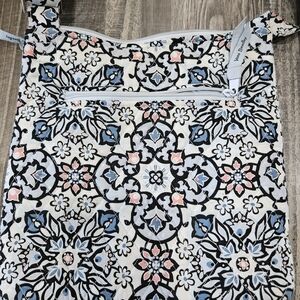 Vera Bradley Floral Patterned Bag - Blue, Pink, Black, White